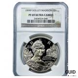 1999-P Dolley Madison Silver $1 NGC PF69 Ultra Cam
