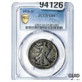 1916-D Walking Liberty Half Dollar PCGS G04