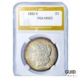 1882-S Morgan Silver Dollar PGA MS63