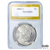 1884-O Morgan Silver Dollar PGA MS63