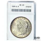 1899-O Morgan Silver Dollar ANACS MS63
