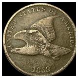 1858 Flying Eagle Cent ABOUT UNCIRCULATED