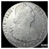 1808 Bolivia Carolus III Silver 8 Reales KM 73