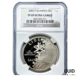 2002-P Olympics SIlver Dollar NGC PF69 Ultra Cameo