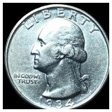 1934-D Silver Washington Quarter UNCIRCULATED
