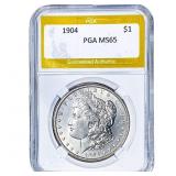 1904 Morgan Silver Dollar PGA MS65