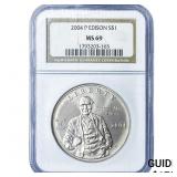 2004P 125th Anniversary of the Lightbulb Silver $1