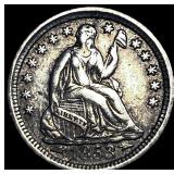 1853 Arrows Seated Liberty Half Dime NEARLY  UNCI