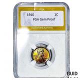 1910 Wheat Cent PGA  Gem Proof