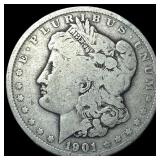 1901 Morgan Silver Dollar LIGHTLY CIRCULATED
