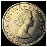 1963 Great Britain Silver 2 Shillings