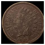 1863 Indian Head Cent NEARLY UNCIRCULATED