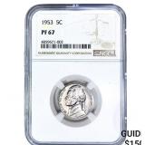 1953 Jefferson Nickel NGC PF67