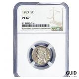 1953 Jefferson Nickel NGC PF67
