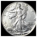 1945-P Silver Walking Liberty Half Dollar UNCIRCUL
