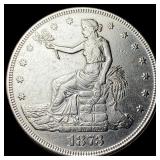 1873 Silver Trade Dollar CLOSELY UNCIRCULATED