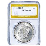 1904-O Morgan Silver Dollar PGA MS65