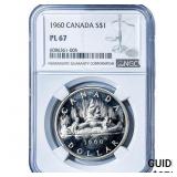 1960 Canada Silver Dollar NGC PL67