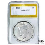 1928-S Silver Peace Dollar PGA MS63