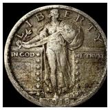 1918-S Silver Standing Liberty Quarter ABOUT UNCIR