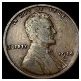 1914-D Lincoln Wheat Cent LIGHTLY CIRCULATED