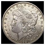 1901-O Silver Morgan Dollar CHOICE AU