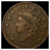 1831 Coronet Head Large Cent CLOSELY  UNCIRCULATE