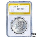 1899-O Morgan Silver Dollar PGA MS65
