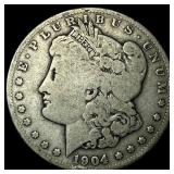 1904-S Silver Morgan Dollar LIGHTLY  CIRCULATED