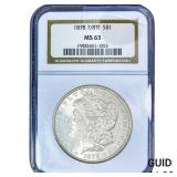 1878 7/8TF Morgan Silver Dollar NGC MS63
