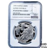 1995 Austria Silver 500 Schillings NGC PF69