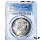 1885 Morgan Silver Dollar PCGS MS64