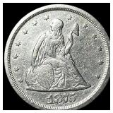 1875-S Seated Liberty Twenty Cents NEARLY  UNCIRC