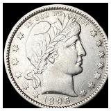 1896-O Silver Barber Quarter CLOSELY  UNCIRCULATE