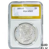 1891-O Morgan Silver Dollar PGA MS63
