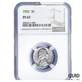 1953 Jefferson Nickel NGC PF67