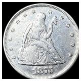 1875-S Silver Twenty Cents CHOICE AU