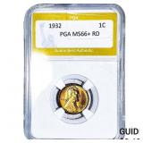 1932 Wheat Cent PGA MS66+ RD