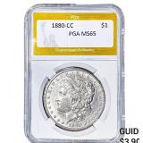 1880-CC Morgan Silver Dollar PGA MS65