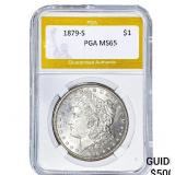 1879-S Morgan Silver Dollar PGA MS65