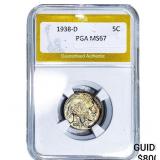 1938-D Buffalo Nickel PGA MS67