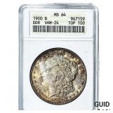 1900 Morgan Silver Dollar ANACS MS64 VAM-24 DDR