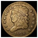 1828 Classic Head Half Cent NEARLY UNCIRCULATED