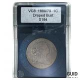 1800/79 Draped Bust Large Cent  VG8