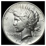 1921 Silver Peace Dollar CHOICE AU