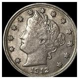 1912 Liberty Head Nickel CHOICE AU
