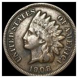 1908-S Indian Head Cent CLOSELY UNCIRCULATED