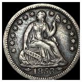 1853-O Seated Liberty Half Dime CLOSELY UNCIRCULAT