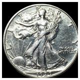 1929 Silver Walking Liberty Half Dollar CHOICE AU