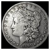 1891-O Silver Morgan Dollar ABOUT UNCIRCULATED